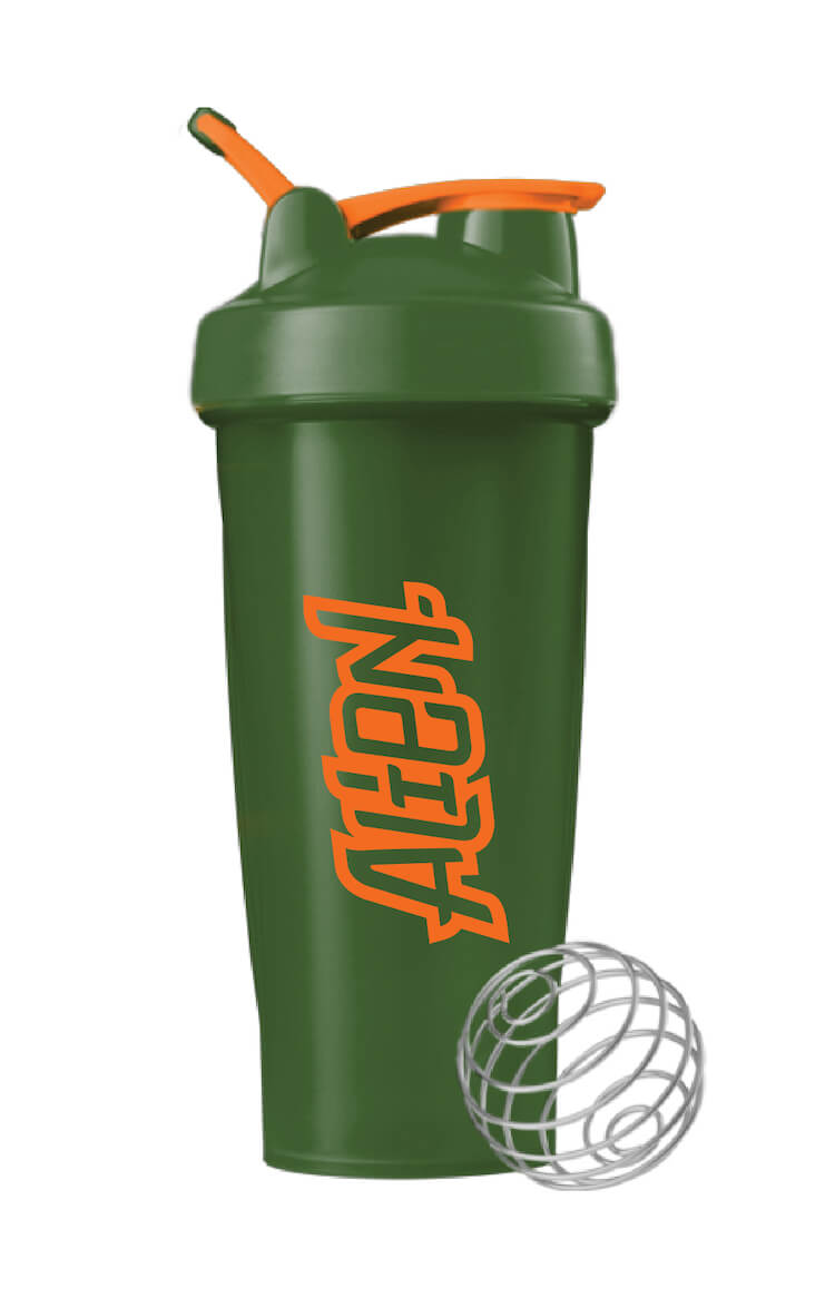 Shaker Bottle - Orange &amp; Green